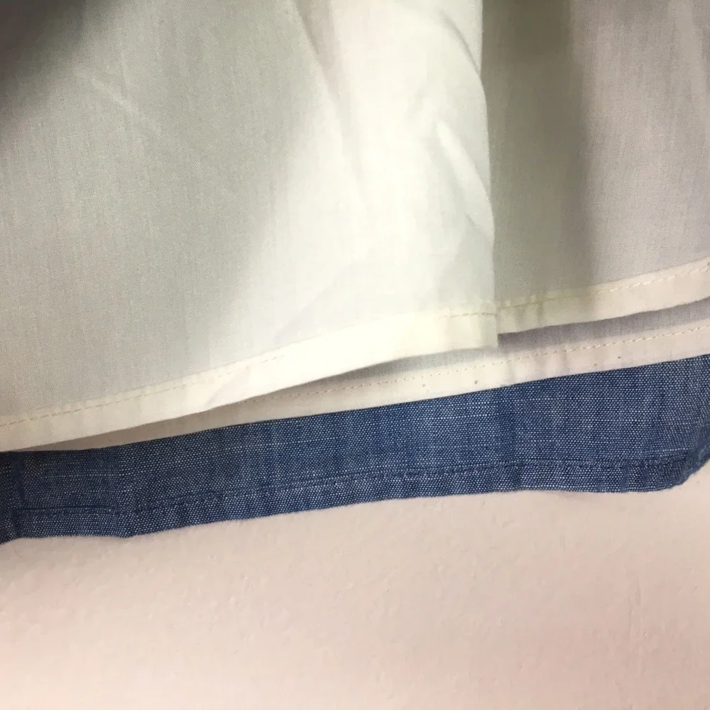 J.Crew‎ Chambray V-Neck Spaghetti Strap Cami Tank Top 14 Blue BF811